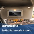 Auto Dynasty Factory Style Sun Visor Sunshade With Mirror And Vanity Light Compatible Honda Accord 08-12 Driver Left Side Tan