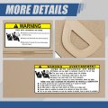 Auto Dynasty Factory Style Sun Visor Sunshade With Mirror And Vanity Light For Honda Accord 08-12 Driver Left Side Tan
