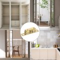 Uxcell 5pcs Double Ball Tension Roller Catch Latch Solid Brass Cabinet Door Adjustable With Screws For Closet Furniture Yellow