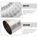Gadpiparty Ducting Vent Hose Flexible Aluminum Pipeilation Vent Exhaust 3 Meters