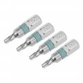 Uxcell 4pcs 25mm Long 1 4 Hex Shank T10 Security Torx High Quantity Screwdriver Bits S2 Alloy Steel