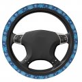 Delerain Snowflakes Steering Wheel Covers Anti Slip Elasticity Car Accessories Protector Universal 15 Inch For Women Man