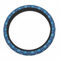 Delerain Snowflakes Steering Wheel Covers Anti Slip Elasticity Car Accessories Protector Universal 15 Inch For Women Man