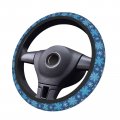 Delerain Snowflakes Steering Wheel Covers Anti Slip Elasticity Car Accessories Protector Universal 15 Inch For Women Man