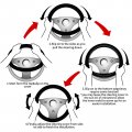 Delerain Snowflakes Steering Wheel Covers Anti Slip Elasticity Car Accessories Protector Universal 15 Inch For Women Man
