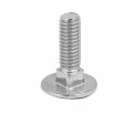 Uxcell M6x20mm 304 Stainless Steel Fully Thread Square Neck Carriage Bolts Din603 10pcs