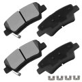 D1812 Rear Ceramic Disc Brake Pads With Hardware For Hyundai Accent Elantra Ioniq Venue And Kia Niro Rio Rondo Soul 