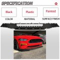 Hecasa Upper Lower Grille Compatible With 2018-2023 Ford Mustang Black Honeycomb Style Bumper Grill