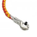36 In Leather Motorcycle Get Back Whip For Handlebar Fringed Biker With Pool Ball Yellow And Red