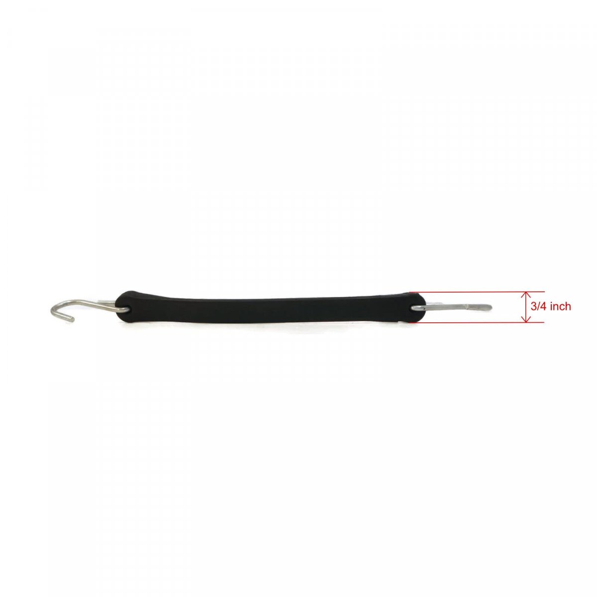 The Rop Shop Pack Of 6 9 Black Rubber Tarp Strap For Load Construction 1 4 Quarter Inch