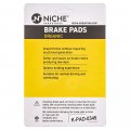Niche Brake Pad Set For Suzuki Gw250 59301-48811 69100-48820 Front Rear Organic