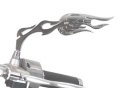 Pair Of Motorcycle Mirrors Chrome Plated W Sky Blue Color Mirror Left And Right Set Fit All With 8mm 10mm Thread Gp Thunder 