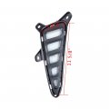 2pcs 48-led Xenon White Drl Daytime Running Fog Light With Amber Turn Signal Lamp Compatible 16-19 Toyota Chr C-hr