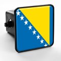 2 In Heavy Duty Plastic Trailer Hitch Cover Flag Of Bosnia Herzegovina Modern Epoxy Dome 