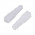 30pcs 10mm X 40mm Plastic Anchor Bolts Expansion Pipe Column Concrete Wall Plug Frame Fixings Tube White 