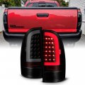 Acanii For Black Smoked 2005-2015 Toyota Tacoma Led Tube Tail Lights Lamps Left Right