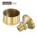 Uxcell Grease Oil Cup Cap M12x1 25 Male Thread 12ml Brass Machine Parts 2pcs
