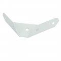 Uxcell 99mmx60mmx18mm Metal Triangular Flange Corner Brace Angle Bracket White 10pcs