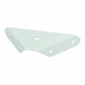 Uxcell 99mmx60mmx18mm Metal Triangular Flange Corner Brace Angle Bracket White 10pcs