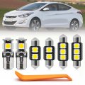 12pcs Interior Led Lights Bulb Kit For Hyundai Elantra 2011 2012 2013 2014 2015 2016 Map Dome Trunk License Plate Super Bright