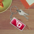Graphics More Rectangle University Of Dayton Flyers Logo Keychain In Chrome Plated Metal