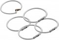 Lucky Line 5 Flex-o-loc Cable Key Ring Galvanized Steel Corrosion-resistant Clear Pack 