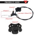 Pro Bat Atv Rear Brake Master Cylinder Caliper Assembly For 50cc 70cc 90cc 110cc 125cc Chinese Quad Taotao Buggy Kids Four
