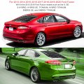 Rear And Side Window Louvers For Ford Fusion 2013-2021 Abs Windshield Sun Shade Cover In Gt Lambo Style Matte Black