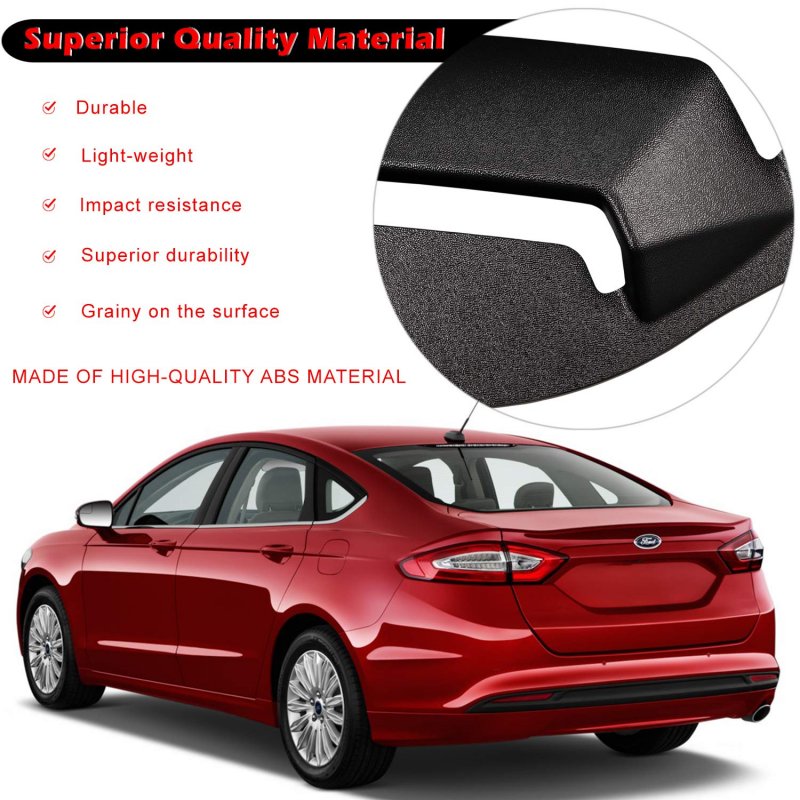 Rear And Side Window Louvers For Ford Fusion 2013-2021 Abs Windshield Sun Shade Cover In Gt Lambo Style Matte Black