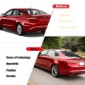 Rear And Side Window Louvers For Ford Fusion 2013-2021 Abs Windshield Sun Shade Cover In Gt Lambo Style Matte Black
