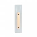 G06150 Cast Magnesium Hand Float Bevel End 16 In Length And 3 5 Width With Tapered Pre Broken Blade Smooth Wood Handle