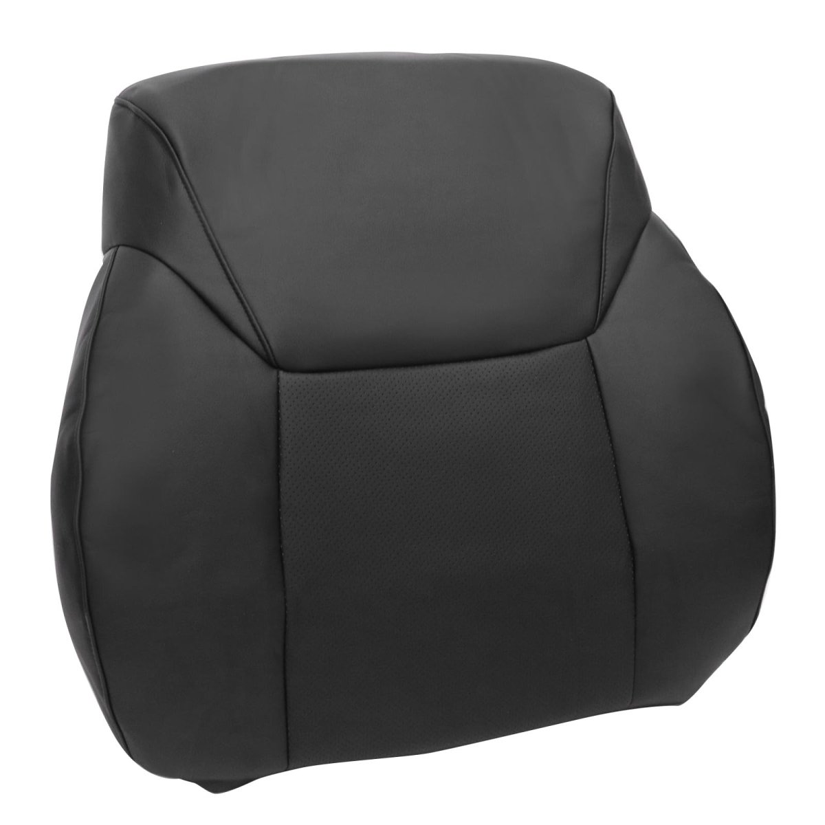 Perforated Black Front Driver Side Bottom Top Replacement Microfiber Leather Seat Covers For Lexus Lx570 2008 2009 2010 2011