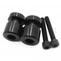 Httmt Swingarm Spools 8mm Thread Compatible With Suzuk Gsxr 750 1992-2011 1000 2001-2012 Black