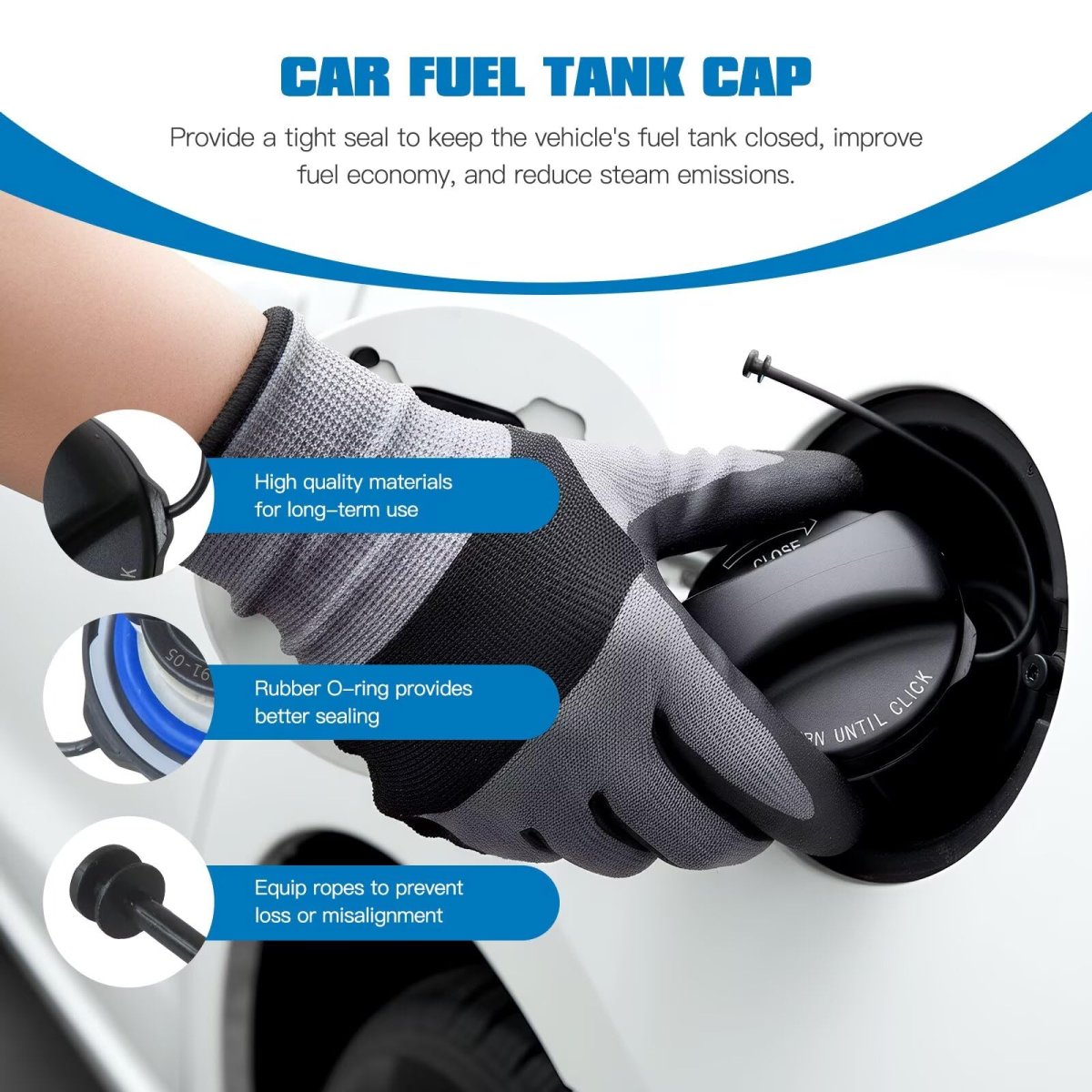 2026 Version 16117222391 10844 31848 Fuel Tank Gas Cap Assembly For Bmw 330ci 2001-2005