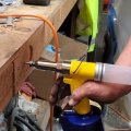 Pneumatic Rivet Gun 1 4 36 1 8 52 And 3 32 Capacity Nose Pieces With 50pcss        Pop Riveting Set Heavy Duty Air Rivet