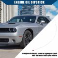 Hihaha Engine Oil Dipstick For Chrysler 300 2005-2014 Dodge Charger 2006-2018 Oil Level Durable Metal 1 Pc Silver Tone