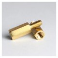 Khgwero Hex Brass Spacing Screws Threaded Pillar Pcb Computer Pc Motherboard Standoff Spacer Bolt Nut Thread M2 5 L 4 6mma 