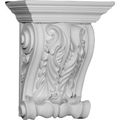 Ekena Millwork Cor11x05x14ly 11 3 4-inch W X 5 7 8-inch D 14 1 H Lyon Twin Leaf Corbel 
