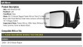 Left Driver Side Power Mirror Black Heated Paint To Match Without View Camera Compatible With 2008-2013 Nissan Rogue