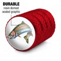 Rainbow Trout Fishing 6 Valve Stem Caps For Tire Rim Wheel Aluminum Red