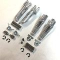 Polish Front Rear Foot Pegs Footrest Kit For Suzuki Gsxr 600 750 2000-201 1000 2000-2011
