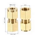 Uxcell Compression Tube Fitting G1 4 Female Thread X 8mm Od Straight Coupling Adapter Brass
