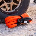 Abn Kinetic Recovery Rope 1in X 30ft Orange Emergency 30 000lb Cap Tow Stretch Ropes For Vehicles