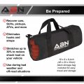 Abn Kinetic Recovery Rope 1in X 30ft Orange Emergency 30 000lb Cap Tow Stretch Ropes For Vehicles