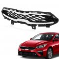 G-plus Front Upper Grille Grill With Chrome Trim Compatible Kia Forte 2019 2020 86350m7010 86350m6000