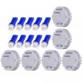 Stepper Motors X27 168 Instrument Repair Speedometer Gauge Cluster W T5 Wedge Bulbs 6 Pack Motor With 10pack Blue Led Bulb 
