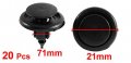 Uxcell 20 Pcs Black Plastic Interior Mat Rivet