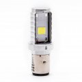 Biltek Headlight Led Conversion Bulb S2 Ba20d To High Low Beam Light Motorcycle Atv