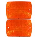 Turn Signal Parking Light Assembly Pair For Jeep Wrangler 1994 1995 Clear Lens Driver And Passenger Side Replaces Ch2520140 