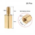 Uxcell M2 5x8mm 5mm Male-female Brass Hex Pcb Motherboard Spacer Standoff For Fpv Drone Quadcopter Computer Circuit Board 20pcs